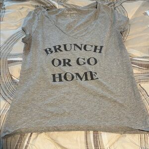 Aeropostale Gray Slogan Tee XL